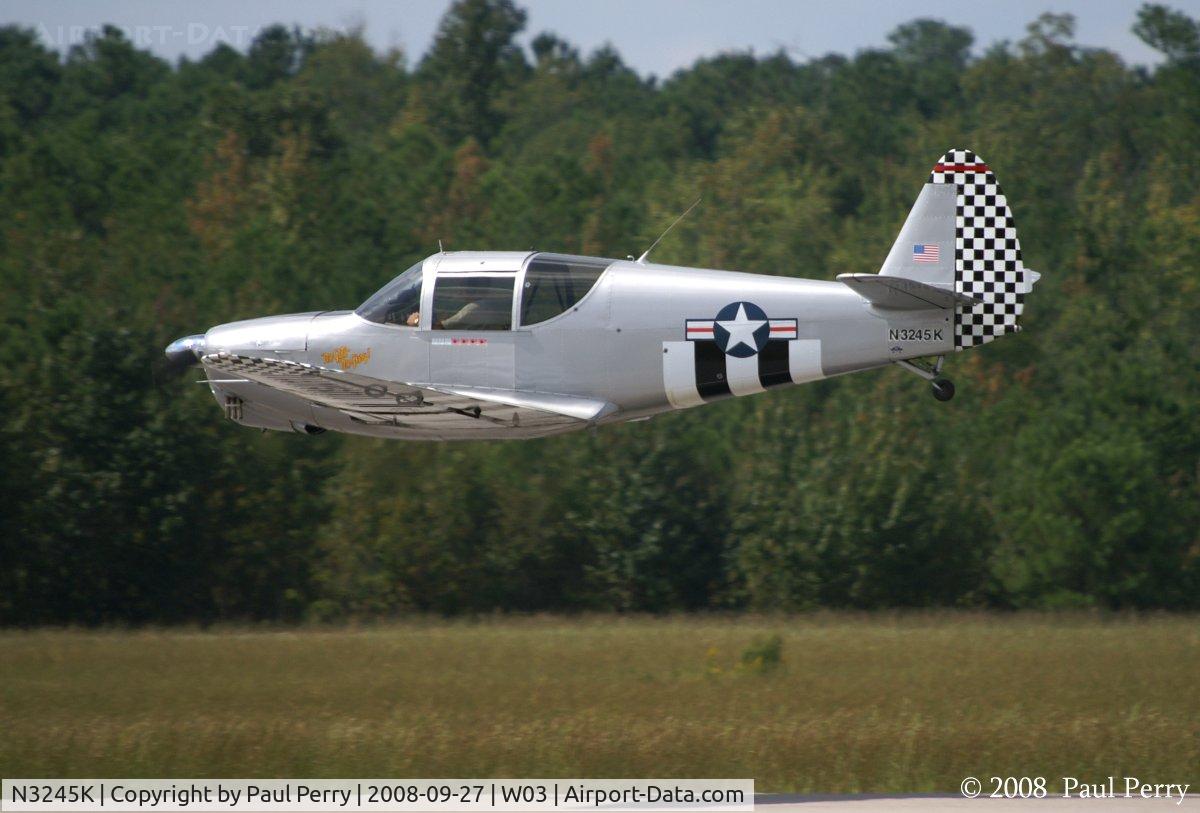 N3245K, 1946 Globe GC-1B Swift C/N 1238, Low pass indeed!