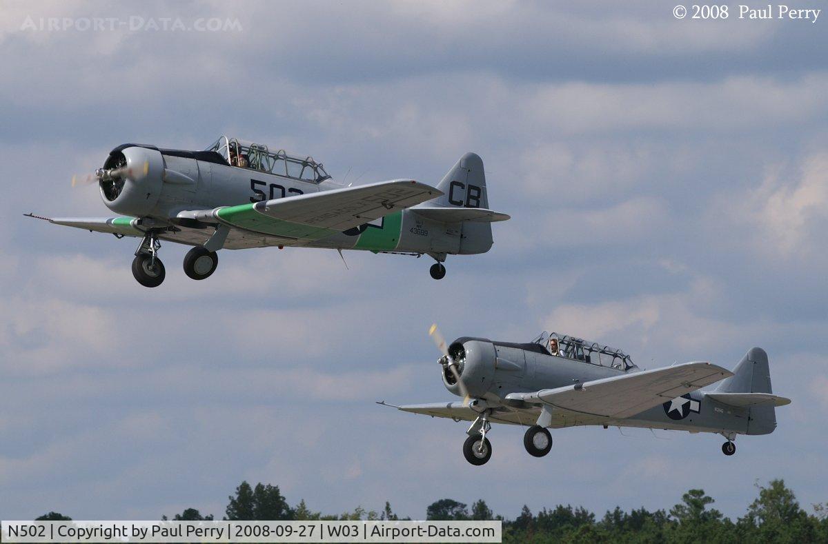 N502, 1941 North American SNJ-5 Texan Texan C/N 43689, Getting airborne with N3HG