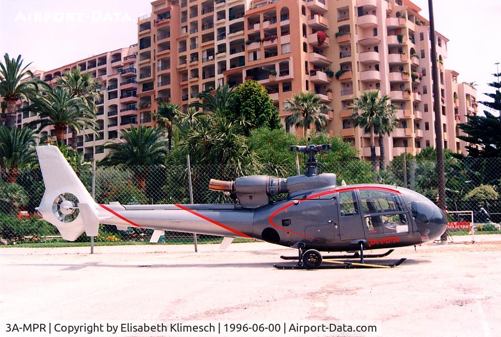 3A-MPR, Aerospatiale SA-341G Gazelle C/N 1225, at Monaco - Espace Fontvieille