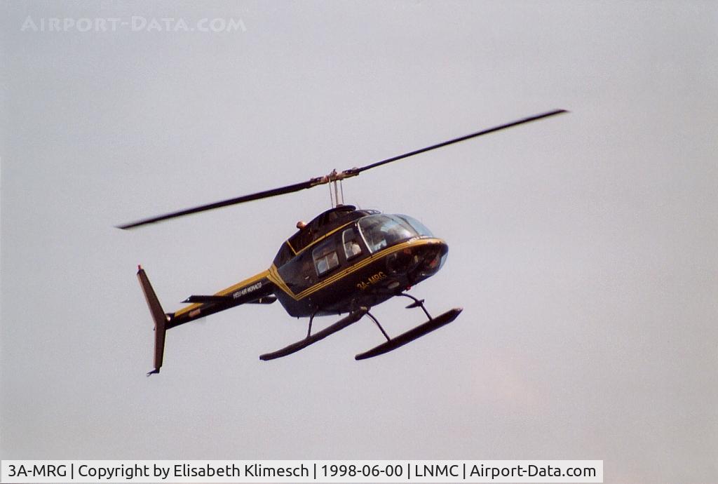 3A-MRG, 1978 Agusta AB-206B JetRanger III C/N 8558, at Monaco Heliport