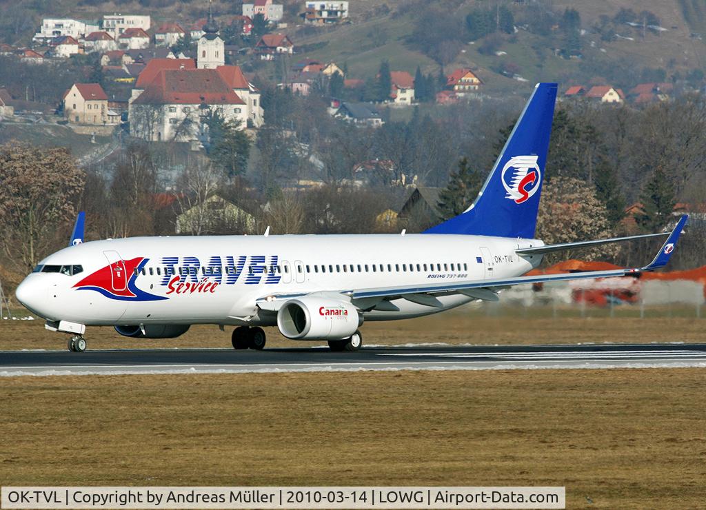 OK-TVL, 2010 Boeing 737-8FN C/N 37076, Departure to Marakesch.