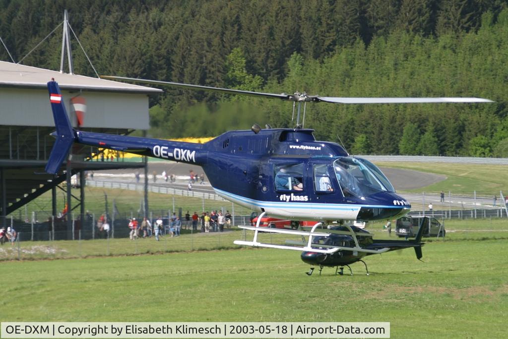 OE-DXM, Bell 206A JetRanger C/N 42, at Formula 1 Grand Prix in Spielberg