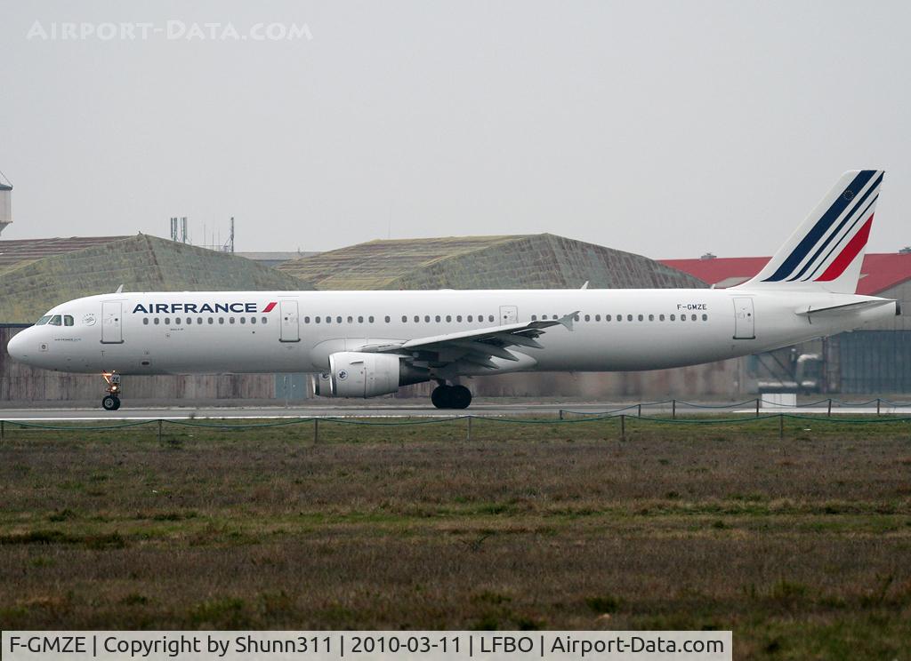 F-GMZE, 1995 Airbus A321-111 C/N 544, Ready for take off rwy 32R with new c/s...