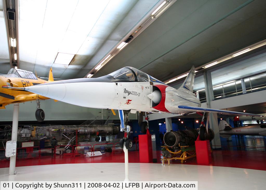 01, Dassault Mirage 2000-01 C/N 01, Mirage 2000 prototype preserved @ Le Bourget Museum