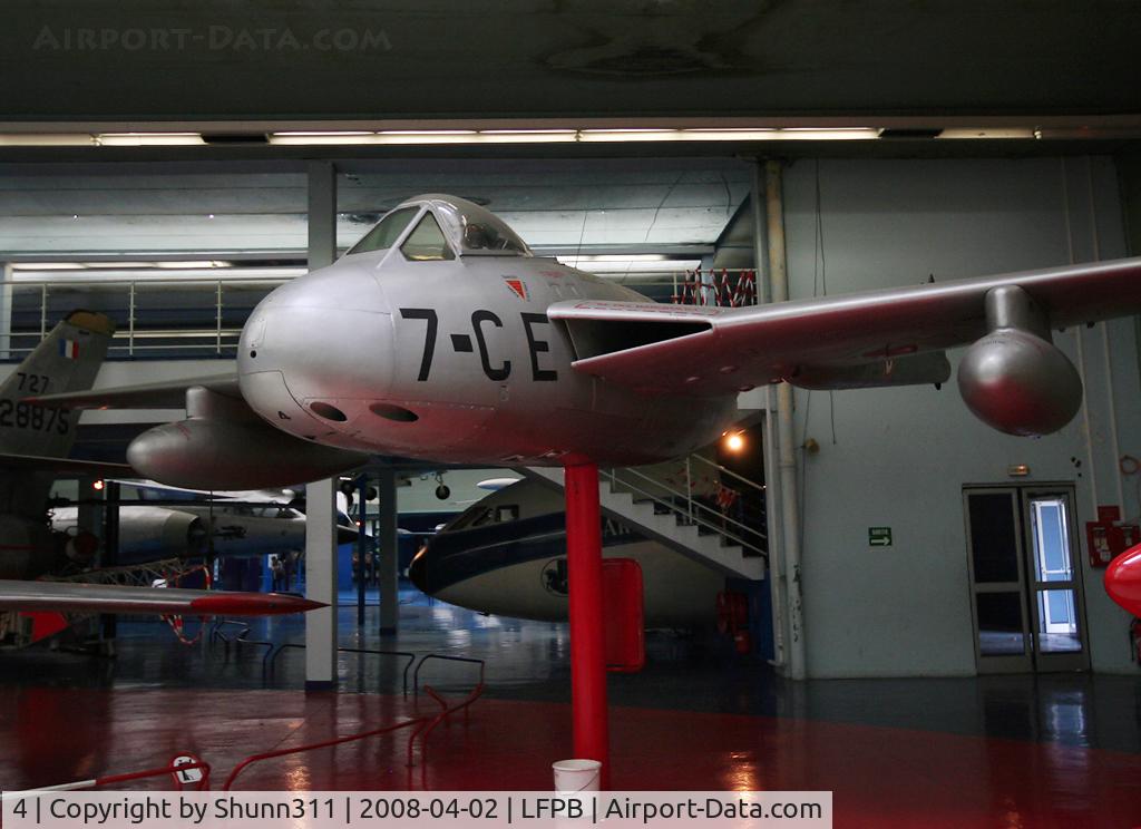 4, Sud-Est SE-535 Mistral C/N 4, French Vampire named 'Mistral' preserved @ Le Bourget Museum