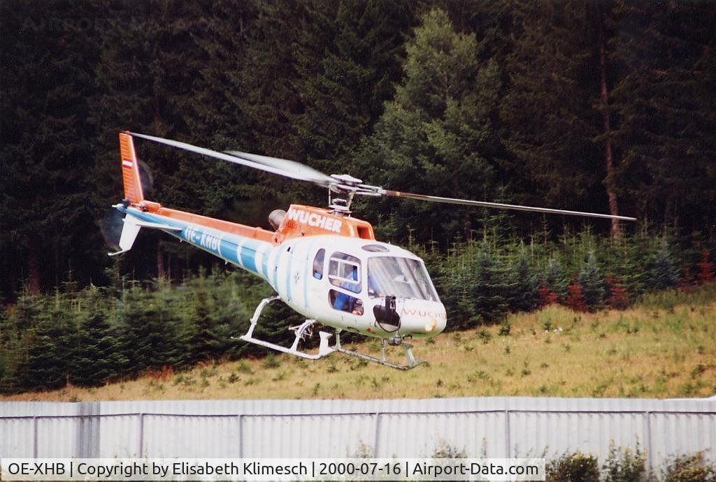 OE-XHB, 1991 Aerospatiale AS-350B-2 Ecureuil C/N 2536, at Formula 1 Grand Prix in Spielberg