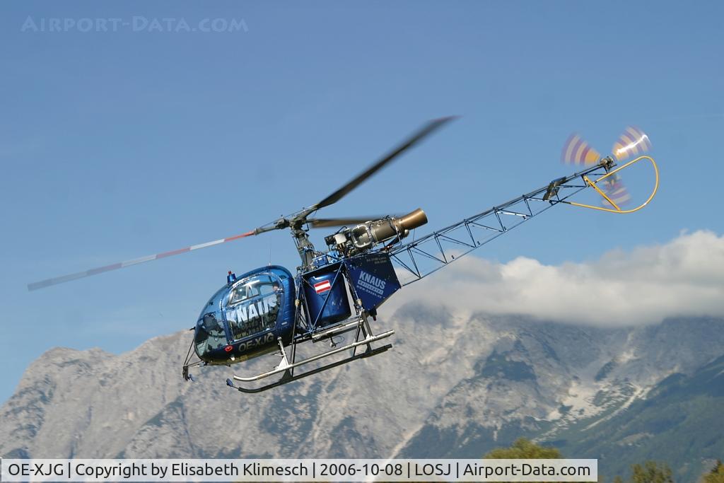 OE-XJG, Aerospatiale SA-315B Lama C/N 2540, at St.Johann/Pongau Heliport (LOSJ)