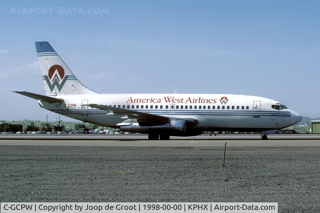 C-GCPW, 1975 Boeing 737-275 C/N 20959, American West Ailines lease