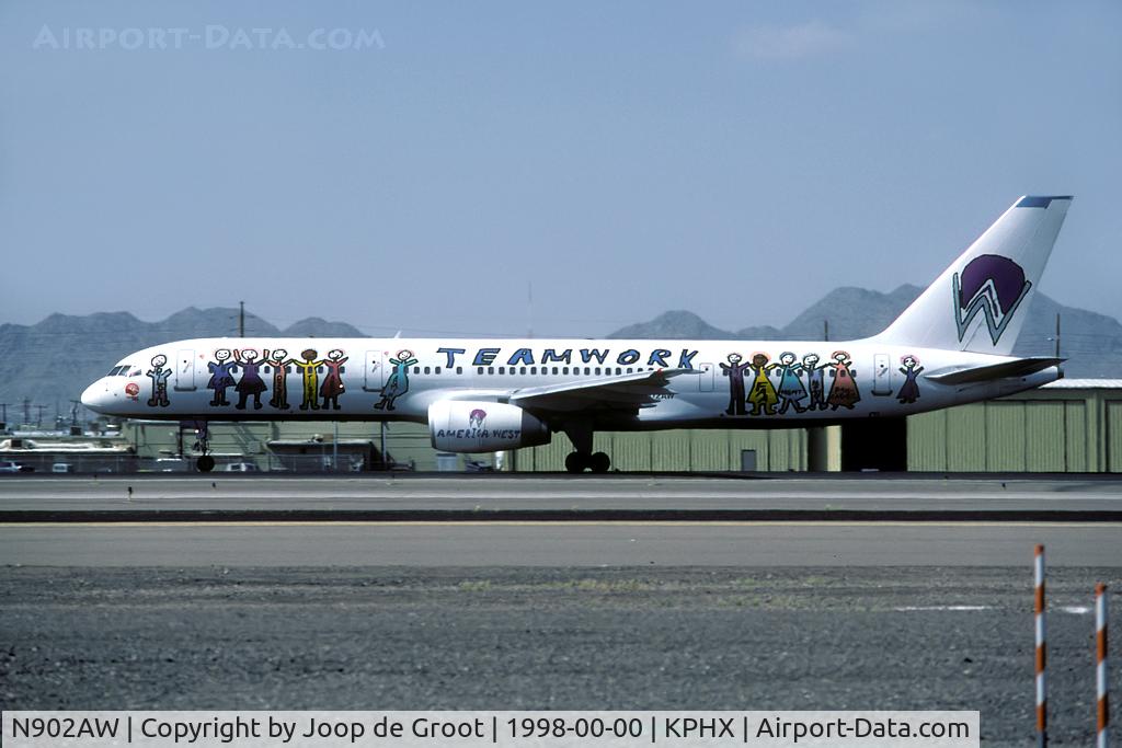 N902AW, 1985 Boeing 757-2S7 C/N 23322, 'Teamwork' special paint scheme
