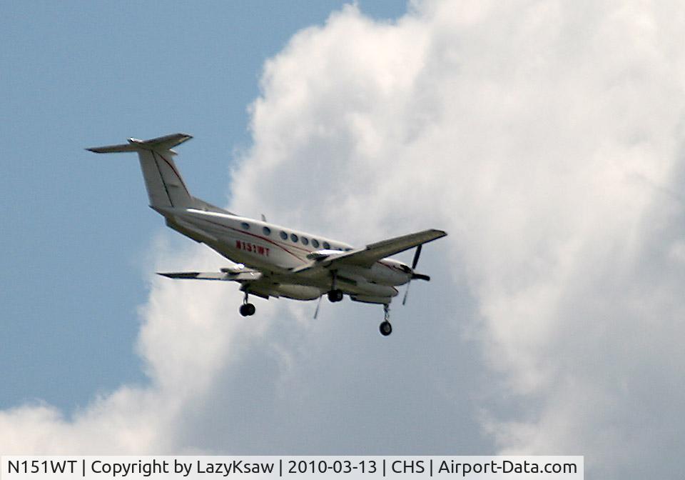N151WT, 1983 Beech B200 King Air C/N BB-1151, As seen on approach to CHS