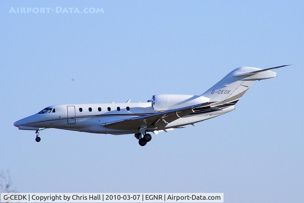 G-CEDK, 2006 Cessna 750 Citation X Citation X C/N 750-0252, owned by the The Duke of Westminster