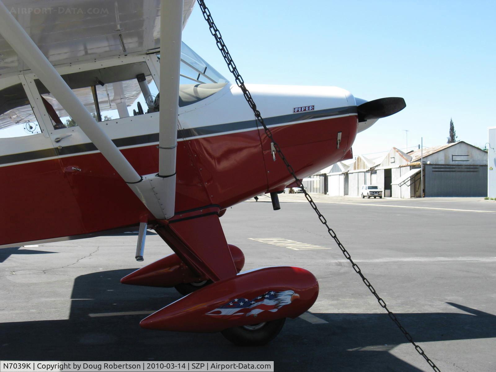N7039K, 1950 Piper PA-20 Pacer C/N 20-147, 1950 Piper PA-20 SUPER PACER 150, Lycoming O-290 listed, fancy pants