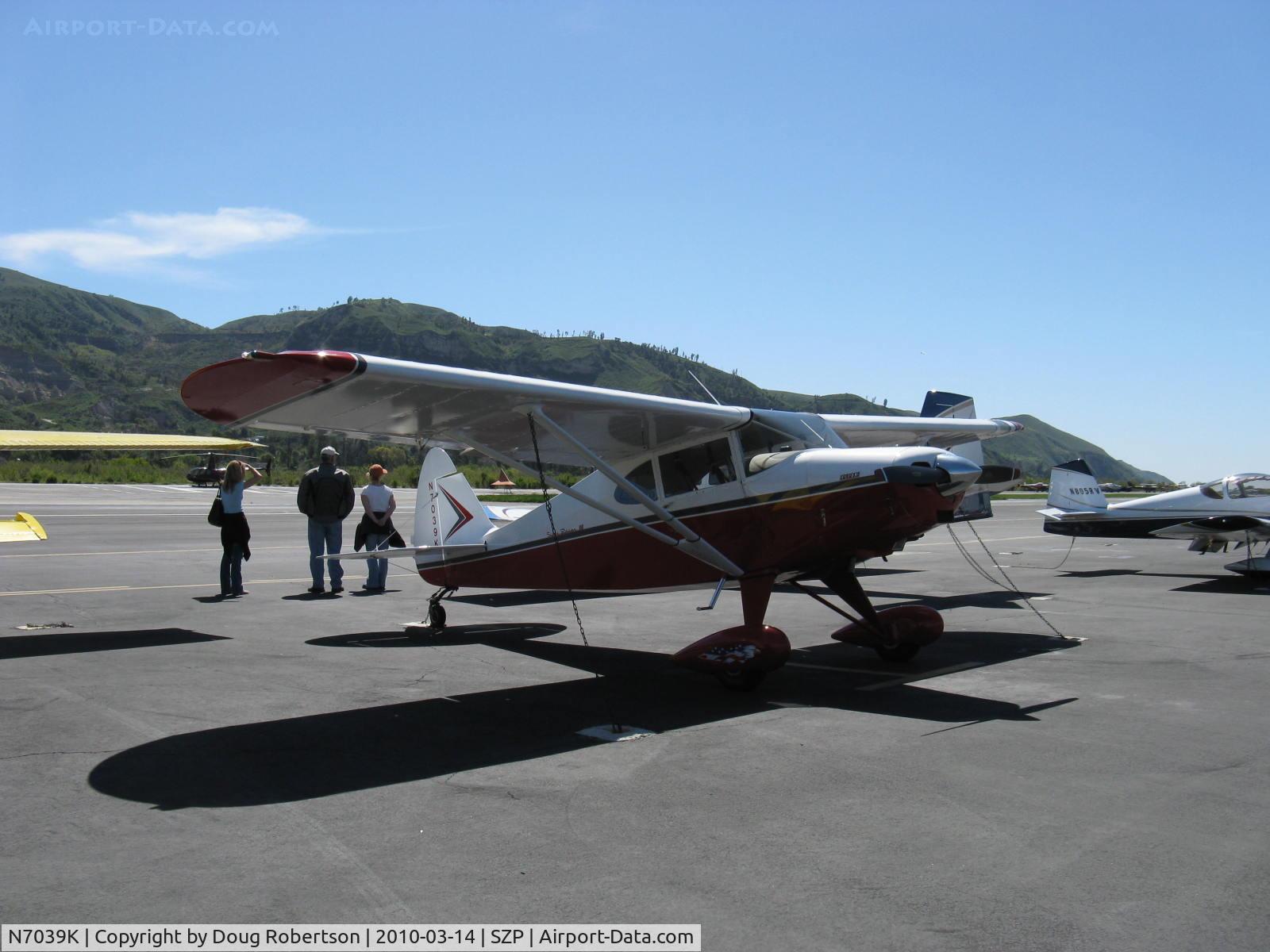 N7039K, 1950 Piper PA-20 Pacer C/N 20-147, 1950 Piper PA-20 SUPER PACER 150, Lycoming O-290 listed