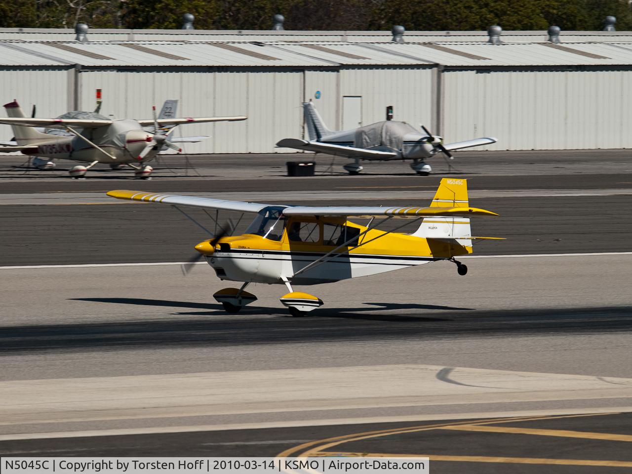 N5045C, 1979 Bellanca 7ECA Citabria C/N 1301-79, N5045C arriving on RWY 21