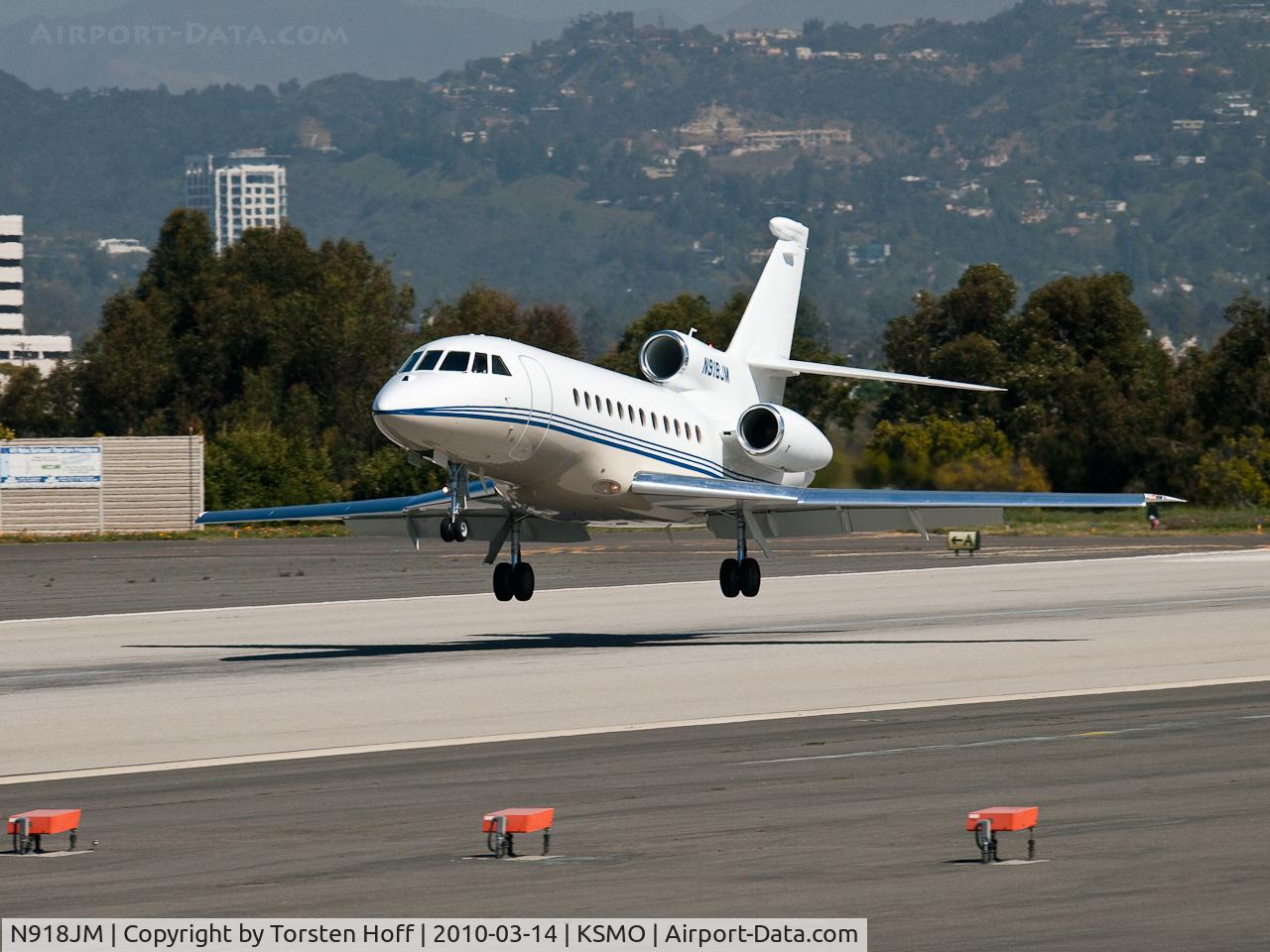 N918JM, 2008 Dassault Falcon 900EX C/N 199, N918JM arriving on RWY 21