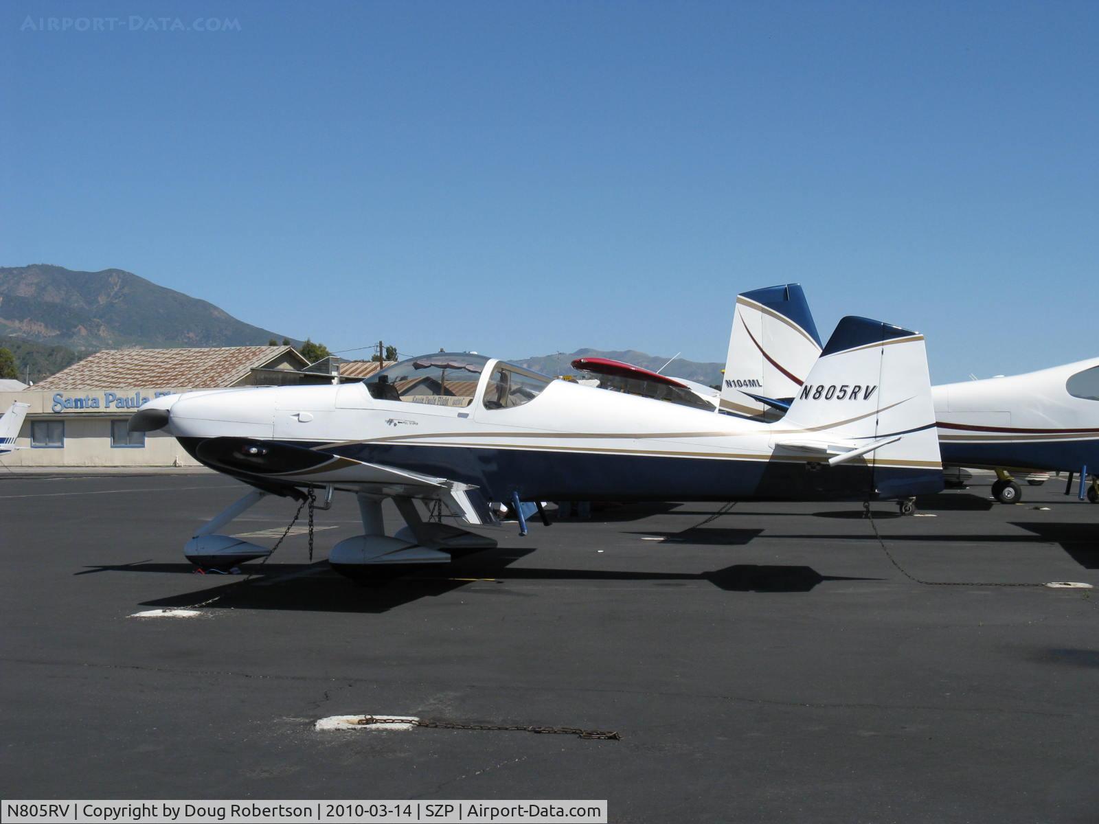 N805RV, 2007 Vans RV-6A C/N 25686, 2007 Dierenfield VAN's RV-6A, Lycoming Aero Sport IO-390-X 210 Hp