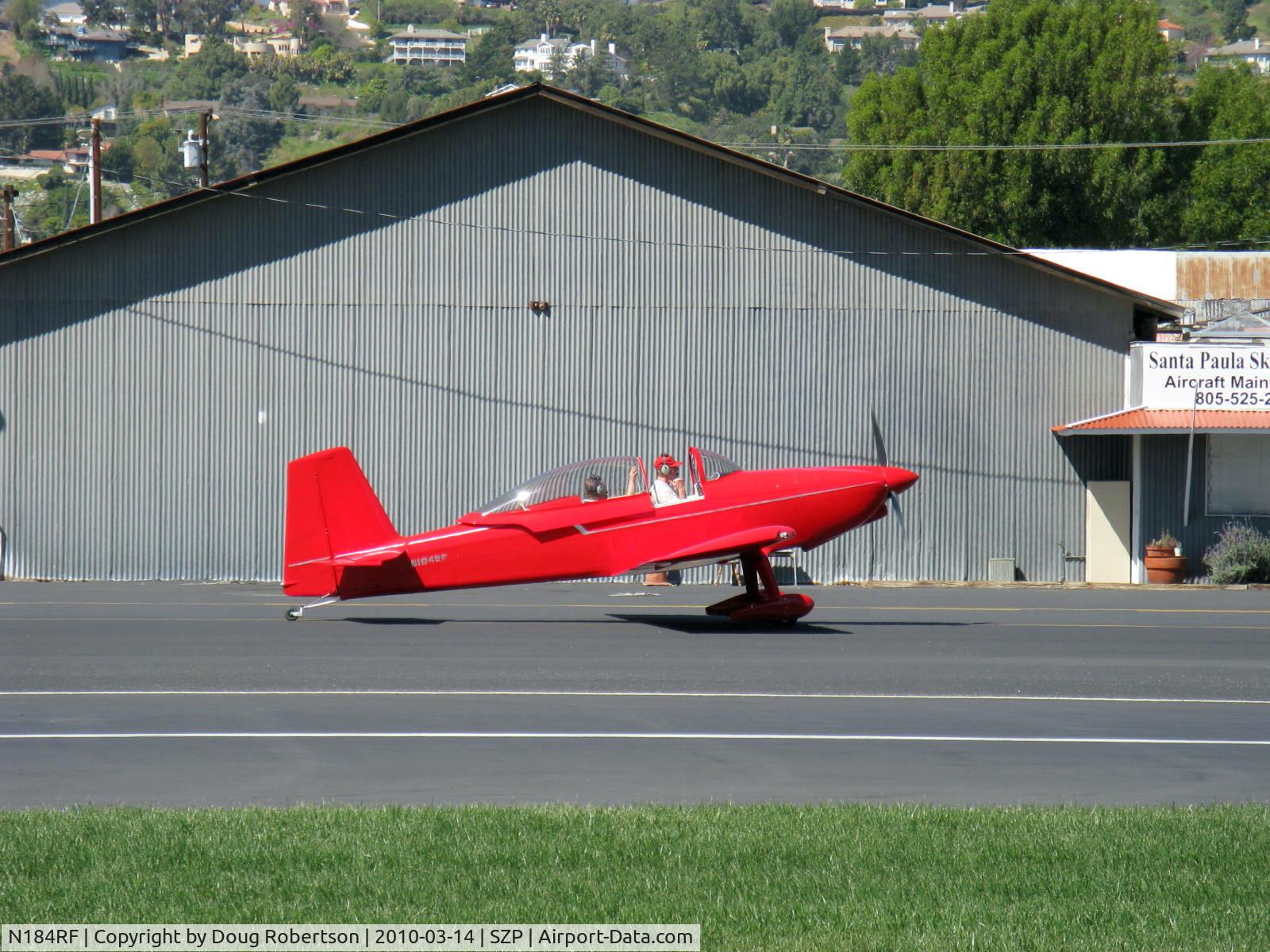 N184RF, 2003 Vans RV-8 C/N 80122, 2003 Findly VAN's RV-8, Lycoming IO-360, taxi