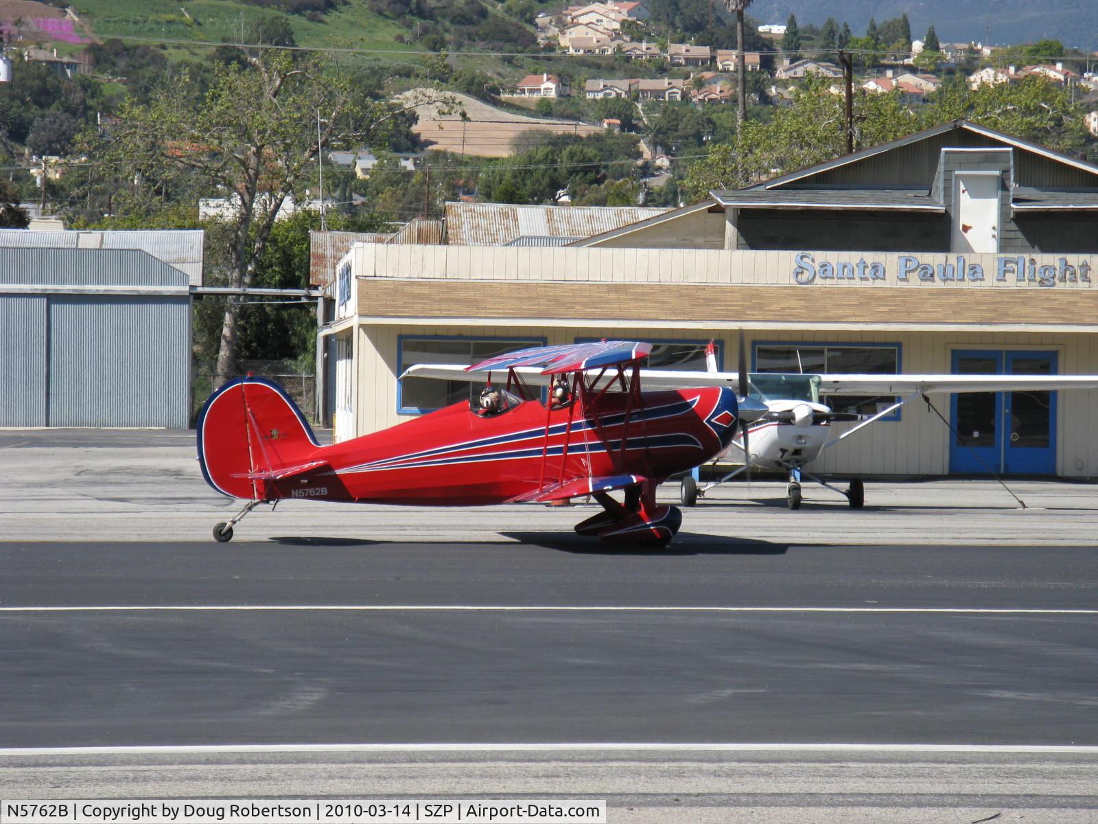 N5762B, 1980 Great Lakes 2T-1A-2 Sport Trainer C/N 0833, 1980 Great Lakes 2T-1A-2, Lycoming AEIO-360-B1F6 180 Hp, taxi