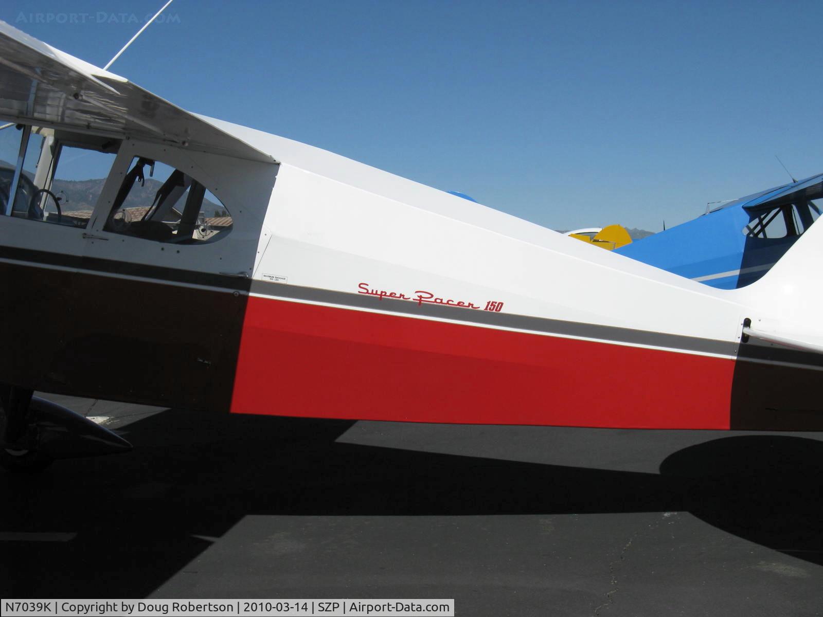 N7039K, 1950 Piper PA-20 Pacer C/N 20-147, 1950 Piper PA-20 SUPER PACER 150, Lycoming O-290 listed, 150 Hp upgrade logo