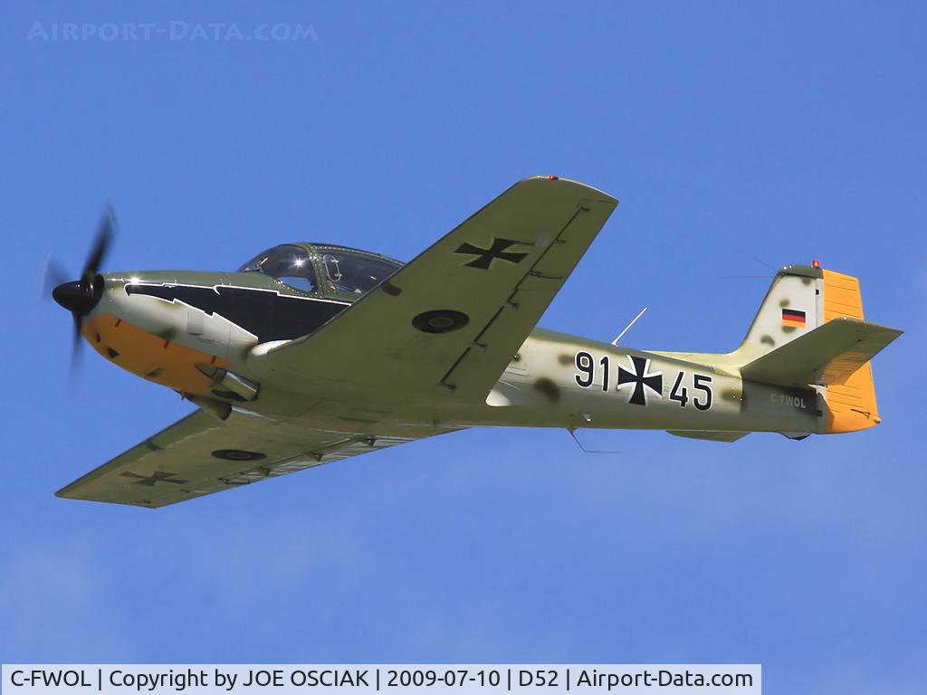 C-FWOL, 1960 Focke-Wulf FWP-149D C/N 167, Flying at Geneseo