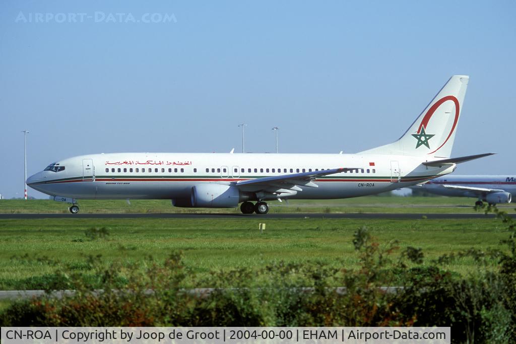 CN-ROA, 2004 Boeing 737-8B6 C/N 33059, take off from Schiphol