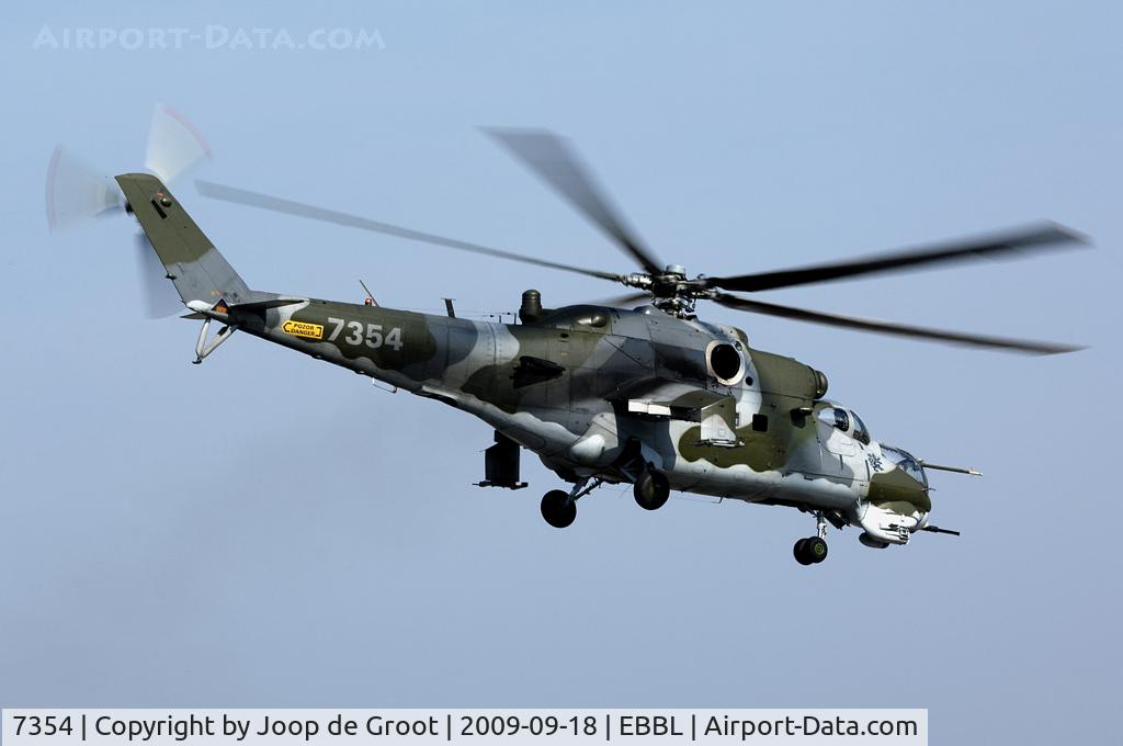 7354, Mil Mi-24V Hind E C/N 087354, participant of the 2009 NATO Tiger Meet