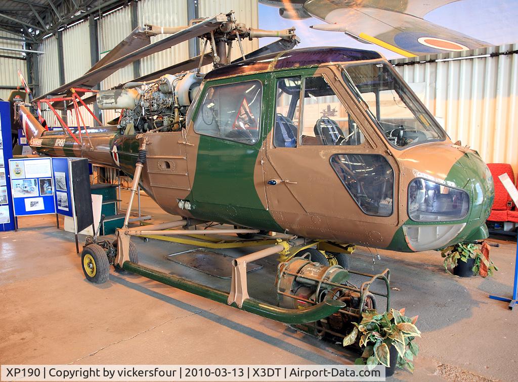 XP190, Westland Scout AH.1 C/N S2/8443, AeroVenture - Doncaster. Scout AH1 (c/n S2/8443).