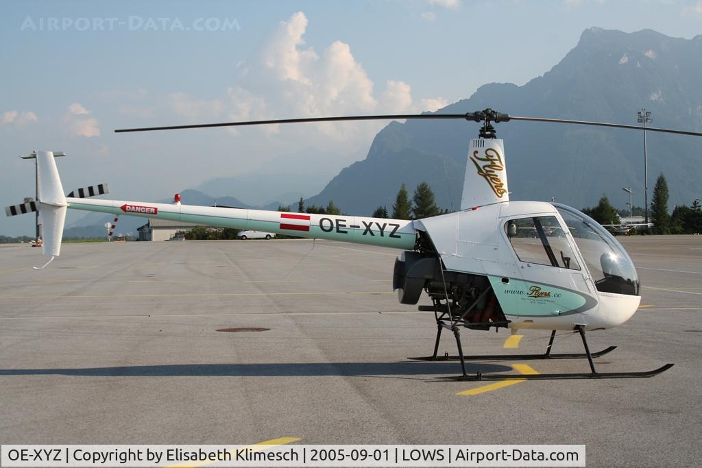 OE-XYZ, Robinson R22 Beta C/N 2536, at Salzburg Airport