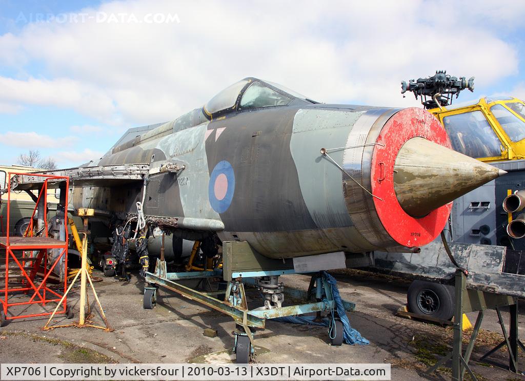 XP706, 1963 English Electric Lightning F.3 C/N 95160, AeroVenture - Doncaster. Lightning F3 (c/n 95160). Also wears maintenance serial 8925M.