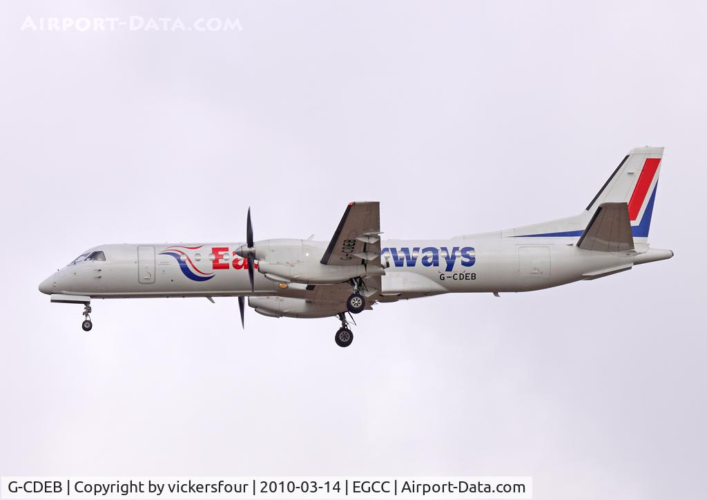 G-CDEB, 1996 Saab 2000 C/N 2000-036, Eastern Airways