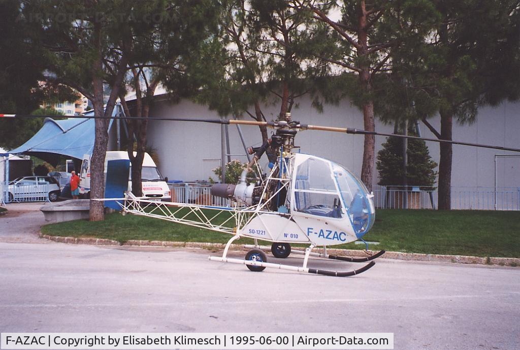 F-AZAC, Sud-Ouest SO.1221S Djinn C/N 010/FC18, at Monaco - Espace Fontvieille