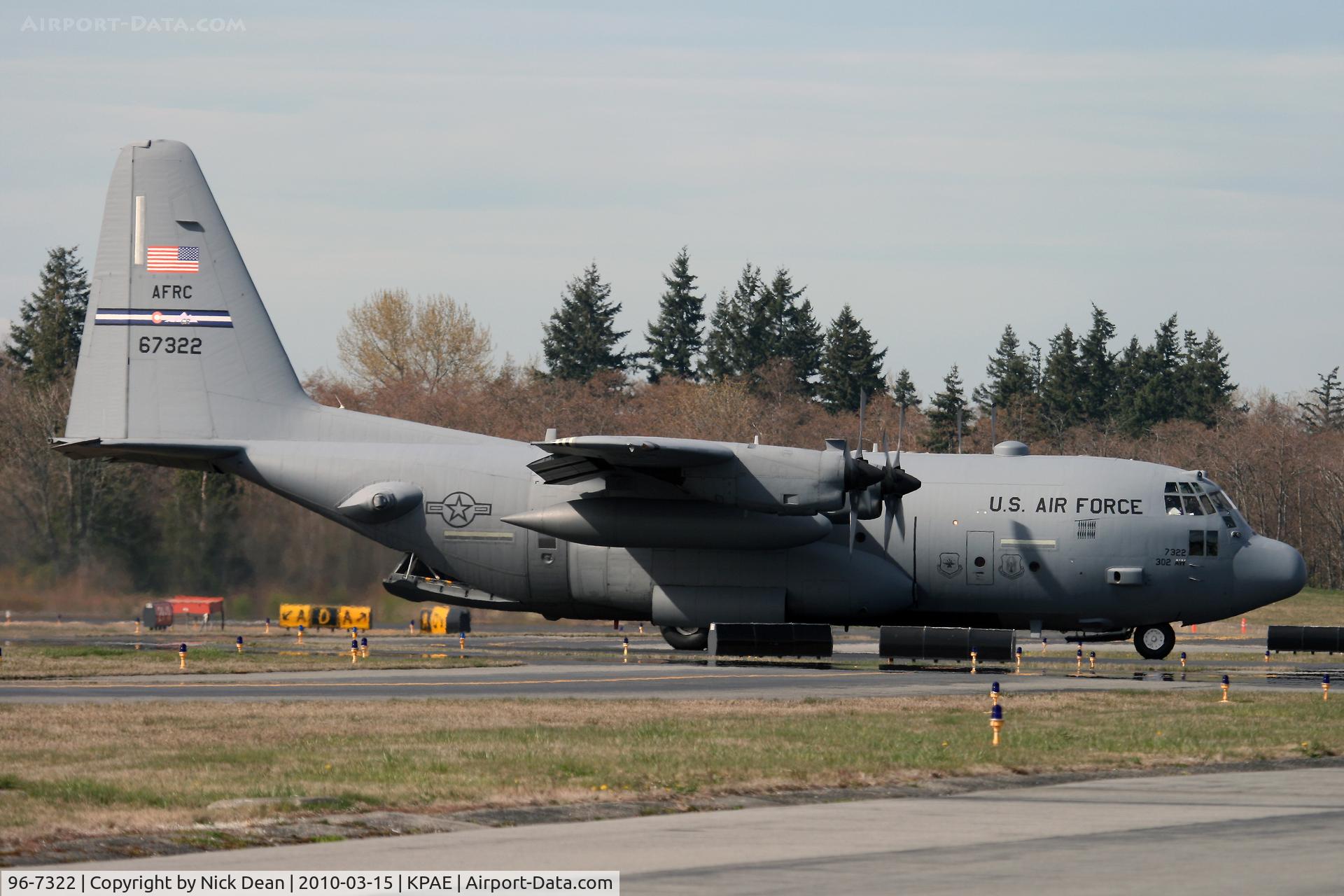 96-7322, 1996 Lockheed C-130H Hercules C/N 382-5431, KPAE