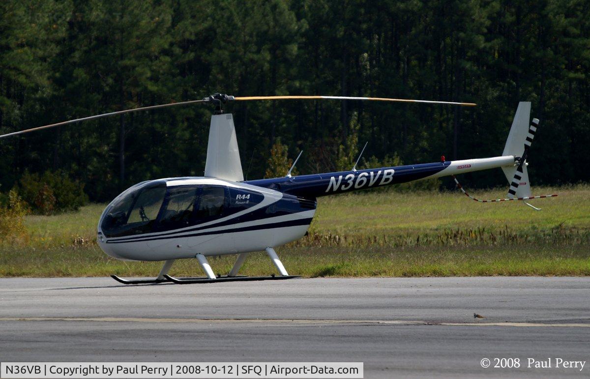 N36VB, 2006 Robinson R44 II C/N 11362, On the ramp at Suffolk