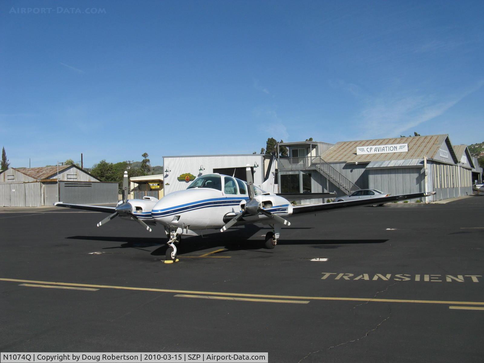N1074Q, 1996 Beech 58 Baron C/N TH-1774, 1996 Beech 58 BARON, two Continental IO-550-C 300 Hp each, stretched version of 55 BARON