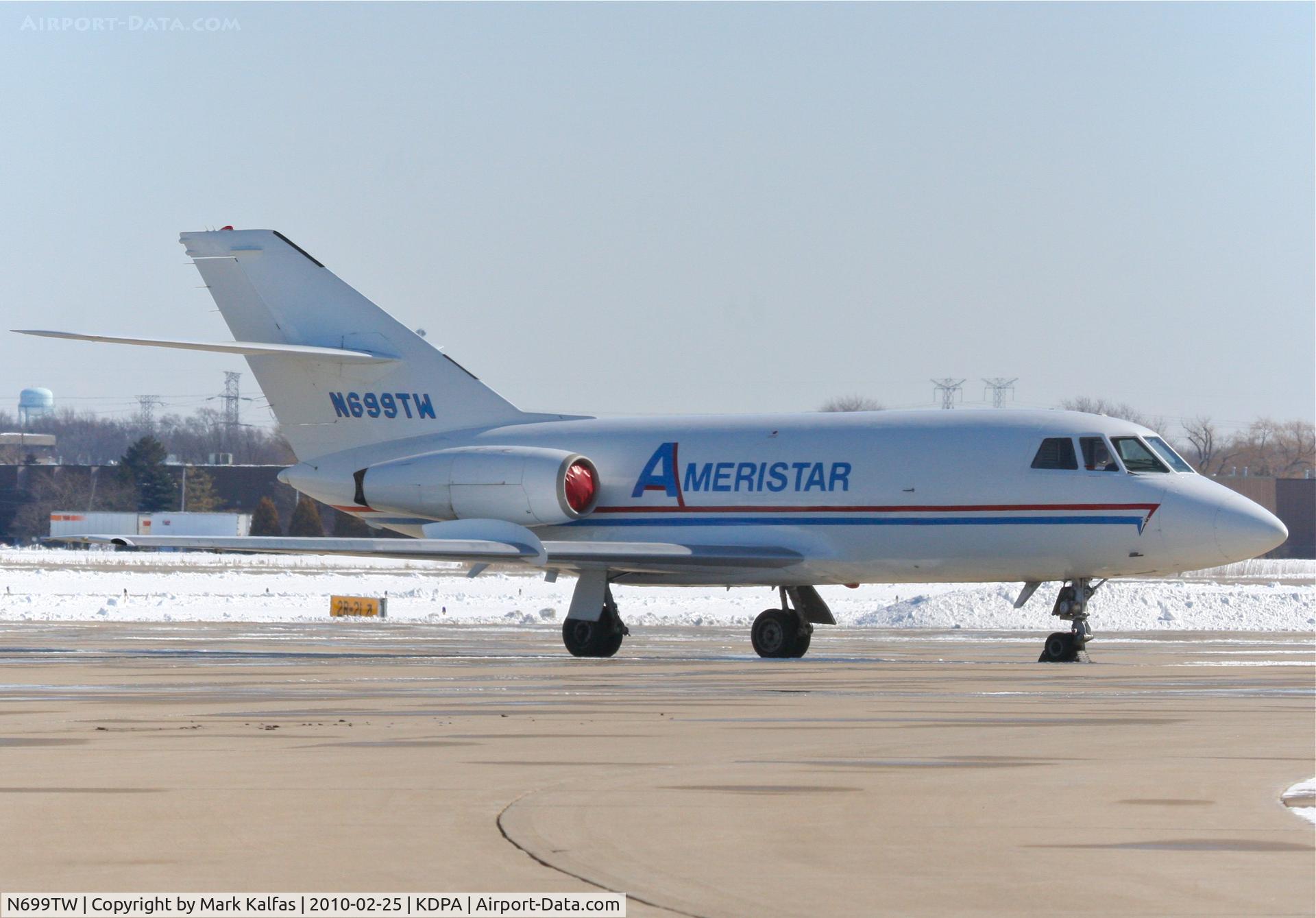 N699TW, 1966 Dassault Falcon (Mystere) 20C C/N 50, Ameristar FALCON 20C, N699TW on the ramp at KDPA.