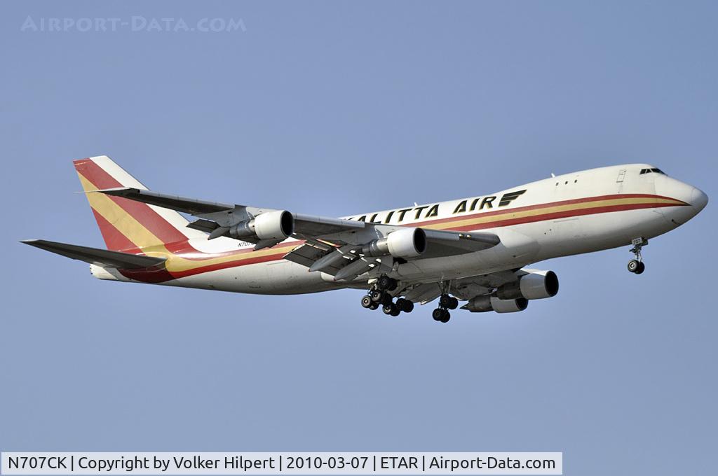 N707CK, 1979 Boeing 747-246F C/N 21681, military charter flight