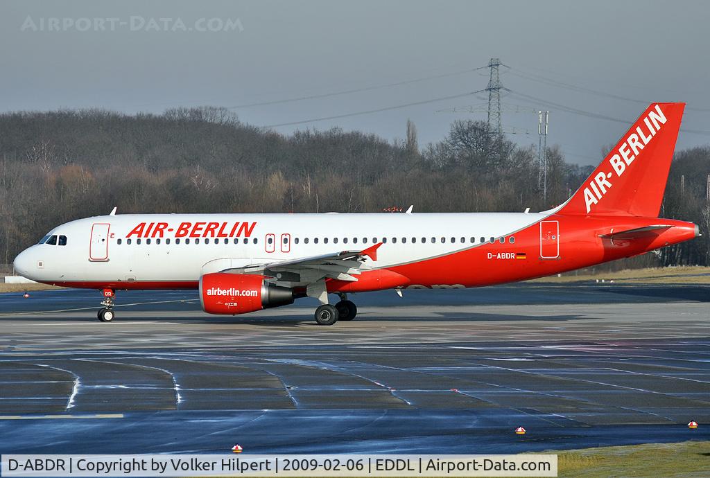 D-ABDR, 2007 Airbus A320-214 C/N 3242, at dus
