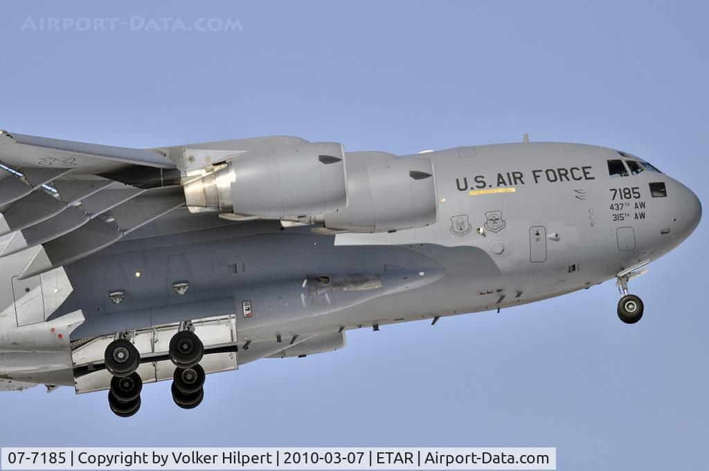 07-7185, 2007 Boeing C-17A Globemaster III C/N P-185, C-17 P-185