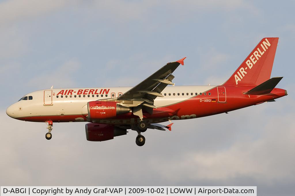 D-ABGI, 2007 Airbus A319-112 C/N 3346, Air Berlin A319