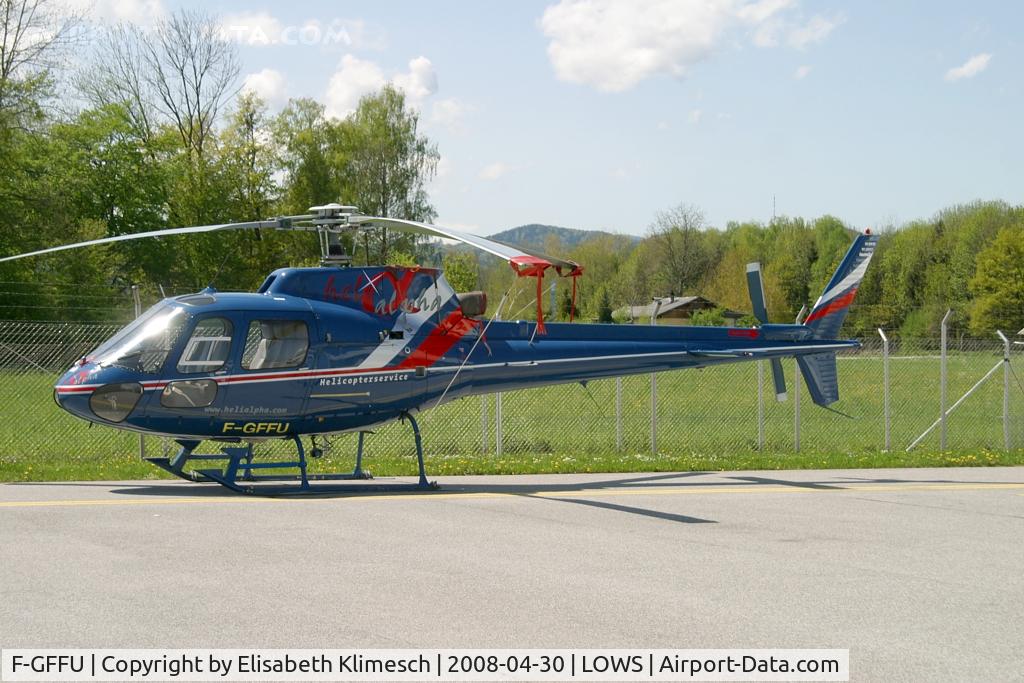 F-GFFU, Aerospatiale AS-350BA Ecureuil C/N 2083, at Salzburg Airport