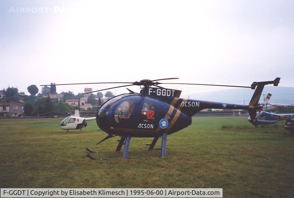 F-GGDT, McDonnell Douglas MD-500E (369E) C/N 67-0154D, in Levens