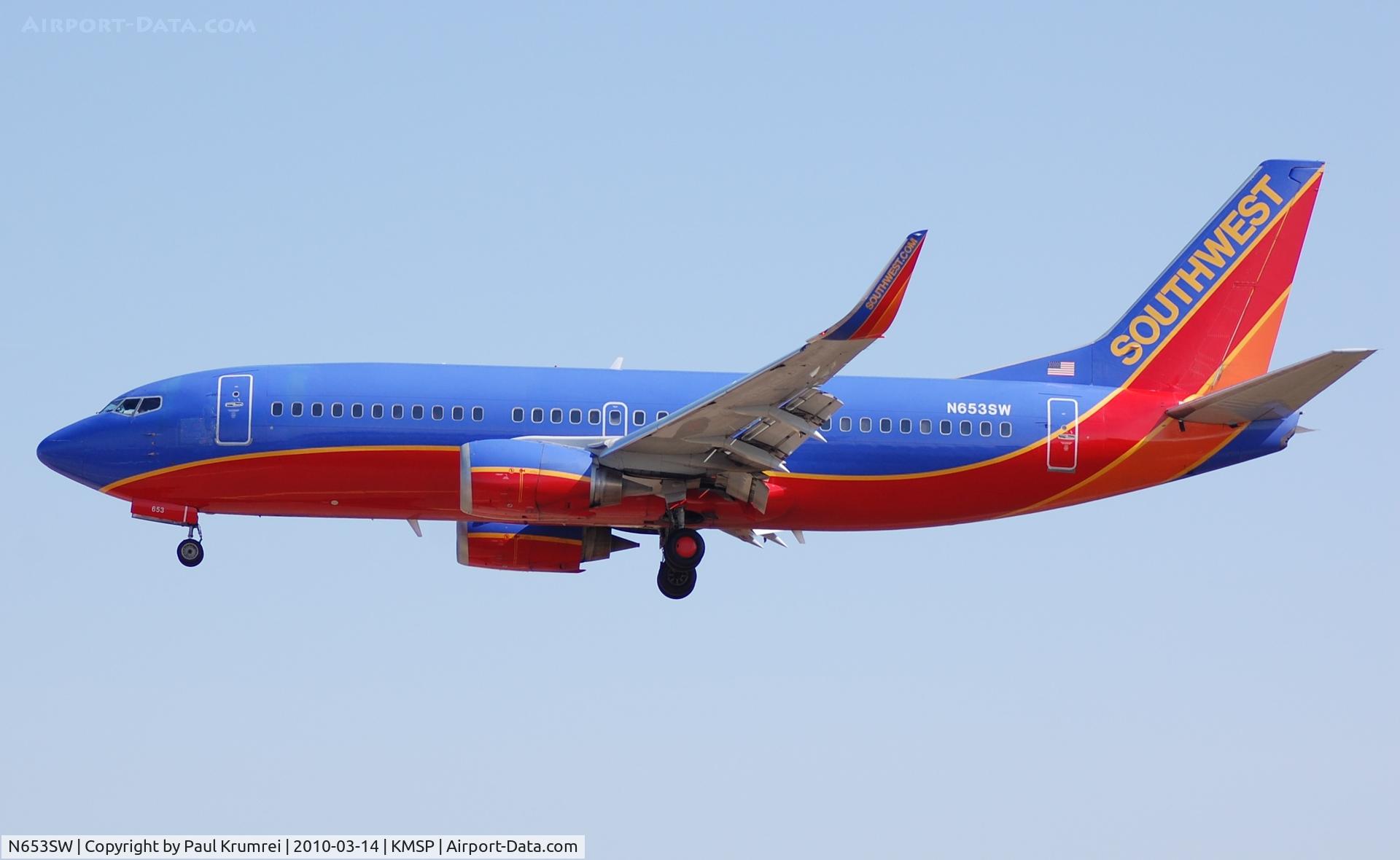 N653SW, 1997 Boeing 737-3H4 C/N 28398, Southwest Airlines