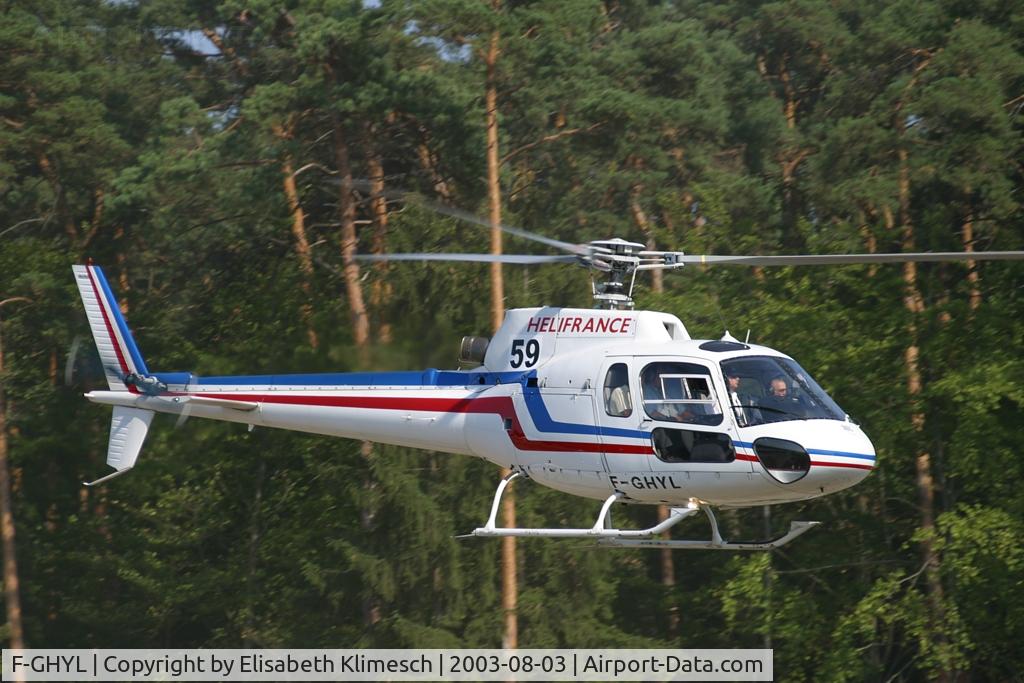 F-GHYL, Eurocopter AS-350BA Ecureuil C/N 2632, at Formula 1 Grand Prix in Hockenheim