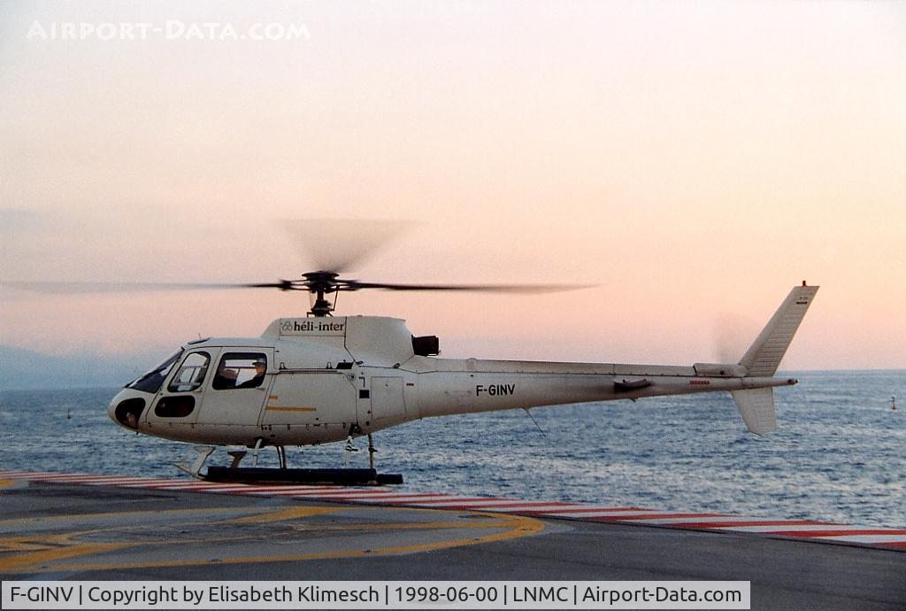 F-GINV, Eurocopter AS-350B Ecureuil C/N 1153, at Monaco Heliport