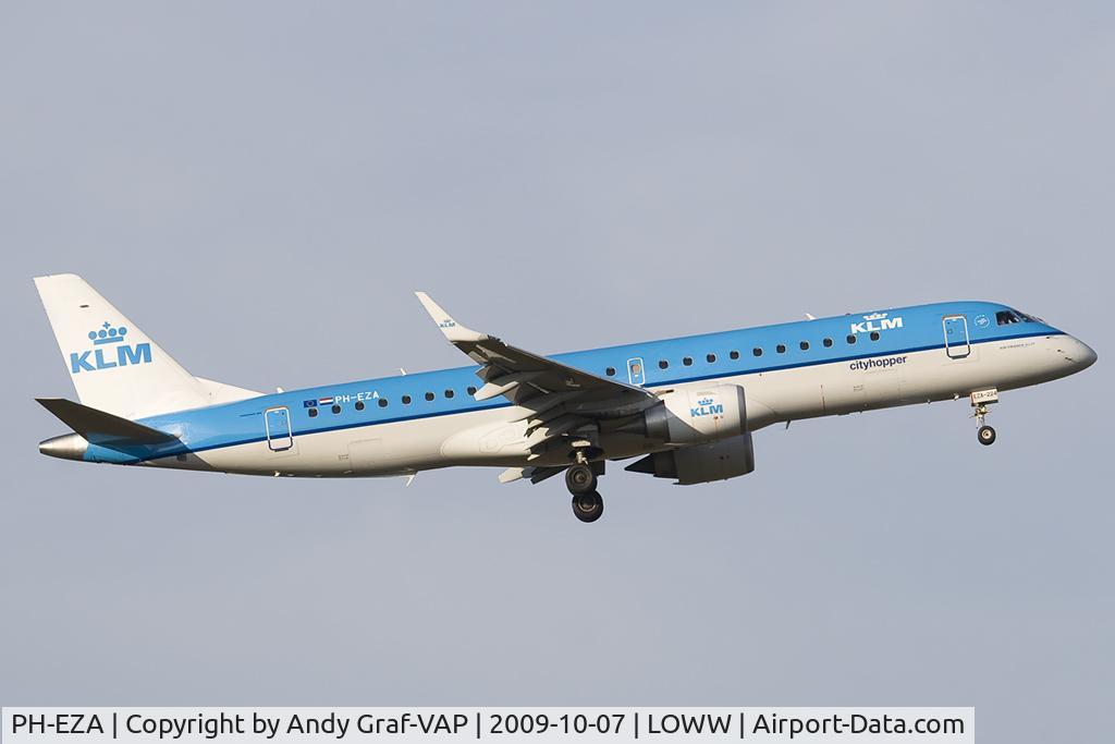 PH-EZA, 2008 Embraer 190LR (ERJ-190-100LR) C/N 19000224, KLM EMB190