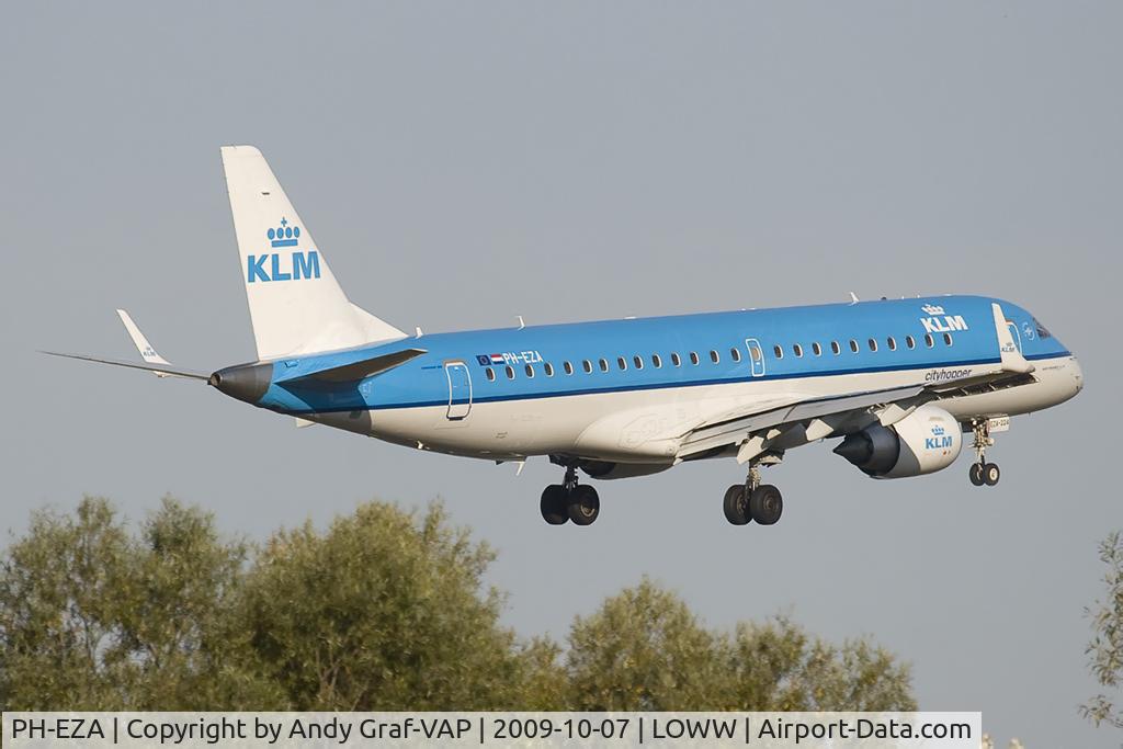 PH-EZA, 2008 Embraer 190LR (ERJ-190-100LR) C/N 19000224, KLM EMB190