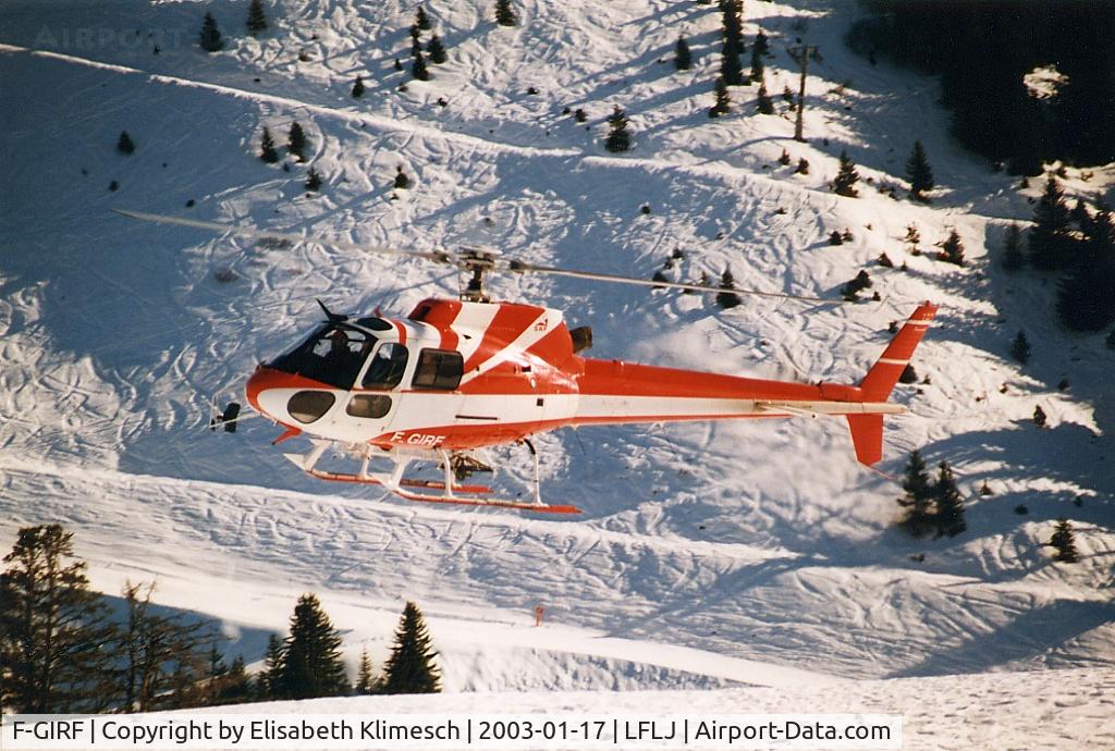 F-GIRF, Eurocopter AS-350B-2 Ecureuil Ecureuil C/N 2411, at Courchevel Altiport