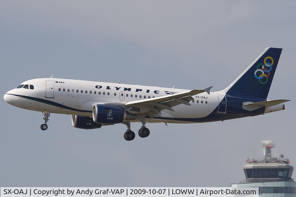 SX-OAJ, 2009 Airbus A319-112 C/N 3905, Olympic A319