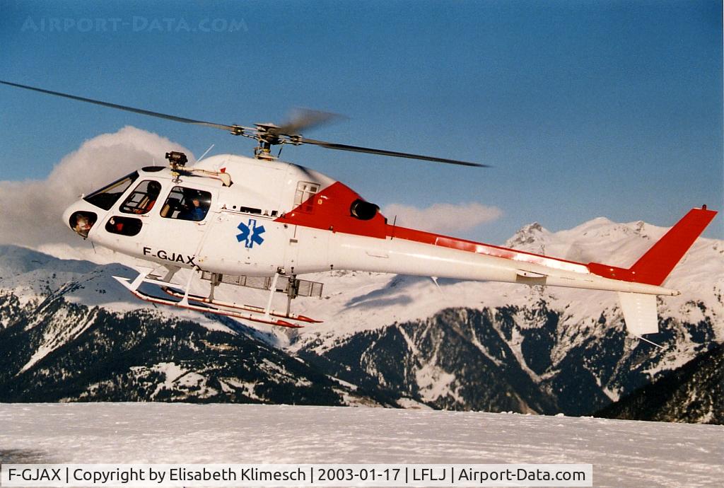 F-GJAX, Eurocopter AS-355N C/N 5543, at Courchevel Altiport