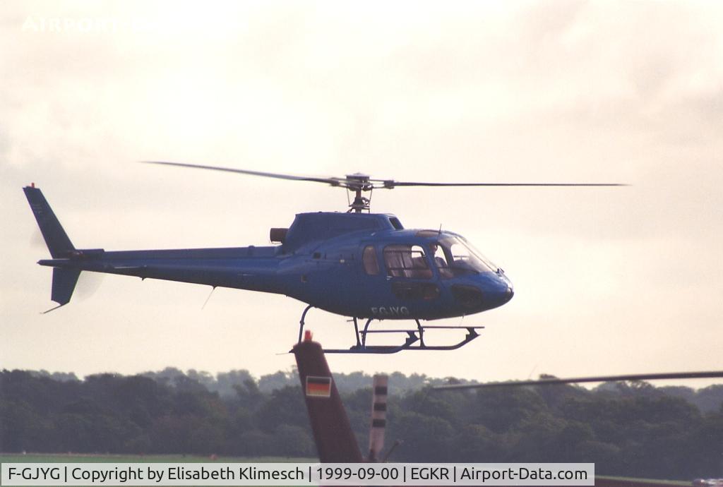 F-GJYG, Eurocopter AS-350B Ecureuil C/N 1244, at Redhill Aerodrome